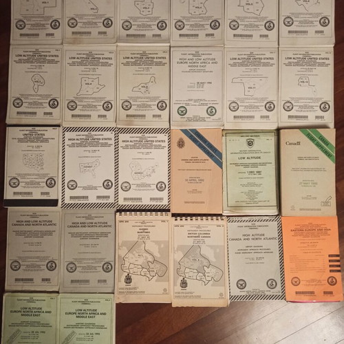 DoD Flight Information Publications FLIPs collection used, 26 pieces
