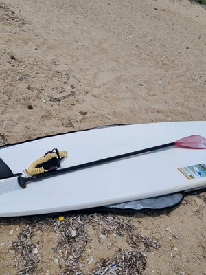 Bic sup board 11.4' dura-tec 10.0 Dolphin used with case, leash and paddle