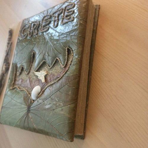 Handmade photo album Crete like new for 20 photos