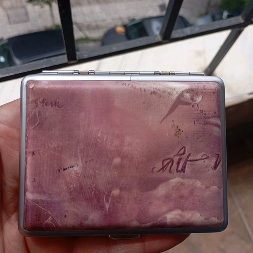 Cigarette cases vintage used, set of two