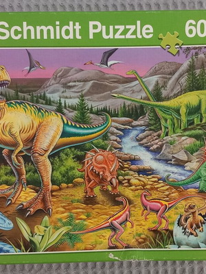 Schmidt Puzzle 60 pieces like new, The Age of Dinosaurs