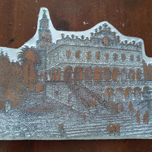 Typographic plate Panagia Tinos used, 28x18cm