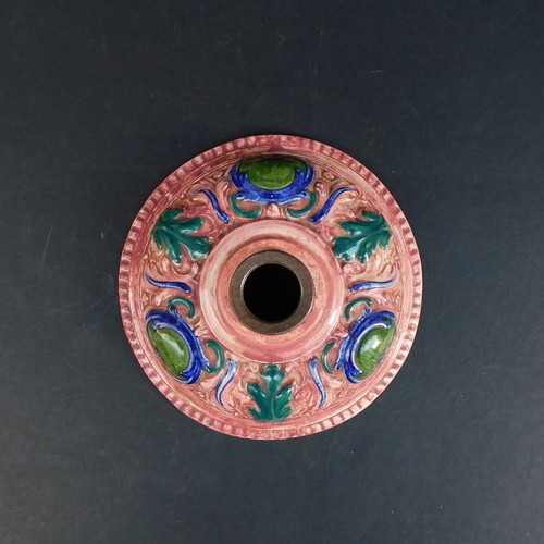 Fuel lamp upper part component faience like new