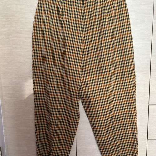 Asos checked pants high-waisted balloon like new, brown multicolor XL