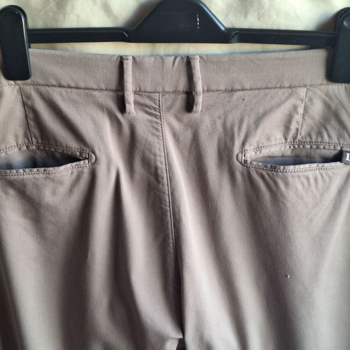 Boggi Milano Marcello XL men's chino trousers taupe cotton lyocell like new