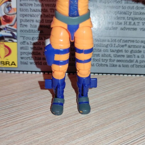 G.I.JOE Heat-Viper (v1) 1989 action figure used, complete with accessories
