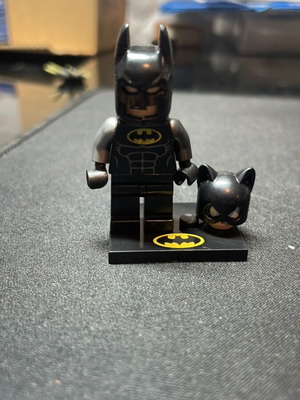 Lego Batman Minifigure used with marks on helmet