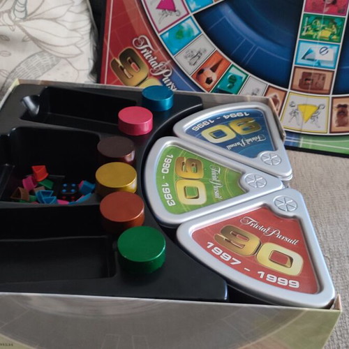 Trivial Pursuit 90s used, collectible edition with 1,800 questions