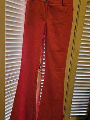 Pants new with tag, coral red flare, size XS