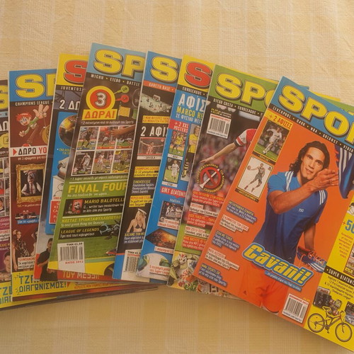 Sporty magazines 2011-2015 with posters gift