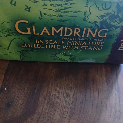 Lord of the Rings Glamdring collectible sword miniature new