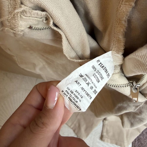Denim set new, beige, one size