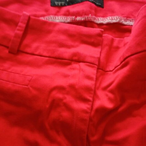 Zara red cropped pants like new, size M