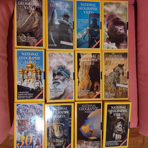 National Geographic / Anakalipto VHS like new, lot of 38 pieces