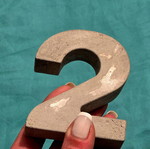 Handmade concrete number 2