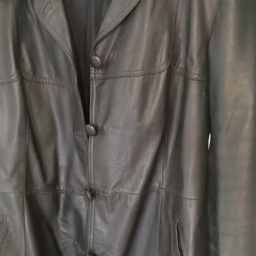 Leather jacket black like new, size N46-50