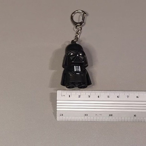Darth Vader keychain figure like new with LED light-up eyes