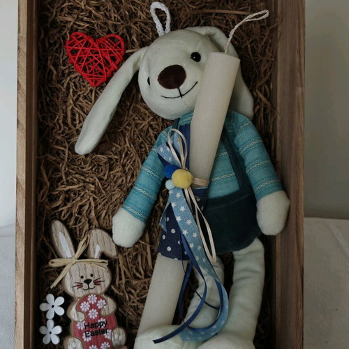 Candle with plush doll 30+ cm new