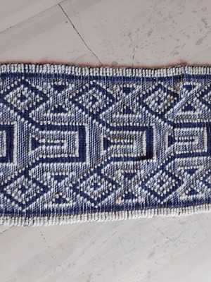 Handmade Wool Loom-Woven Rug 93x41 cm, like new