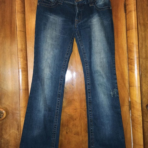 Lynne denim jeans used with rips and pink sequins, size 29
