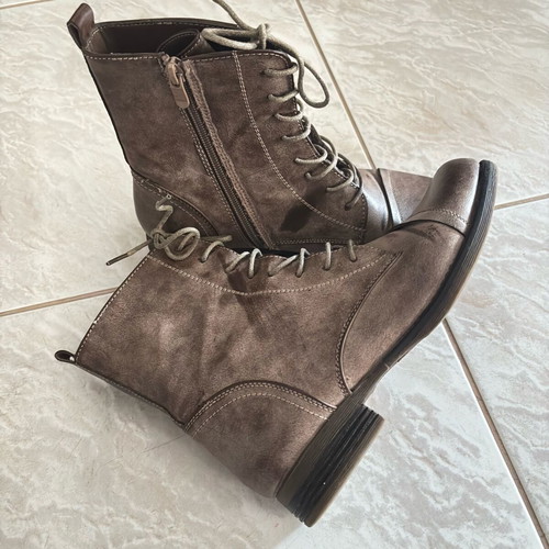 Ankle boots used with side zipper