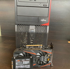 Fujitsu Tower (i5, 8GB, RX550 2G, SSD 250, HDD) / Budget Gaming
