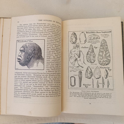 The Outline of History by H. G. Wells used vintage English book 1951 edition