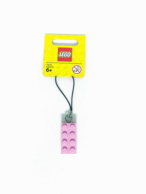 LEGO Strap Pink 2x4 Brick Keychain
