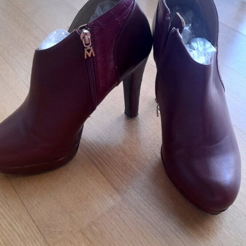 Maria Mare Bordeaux ankle boots used, size 39