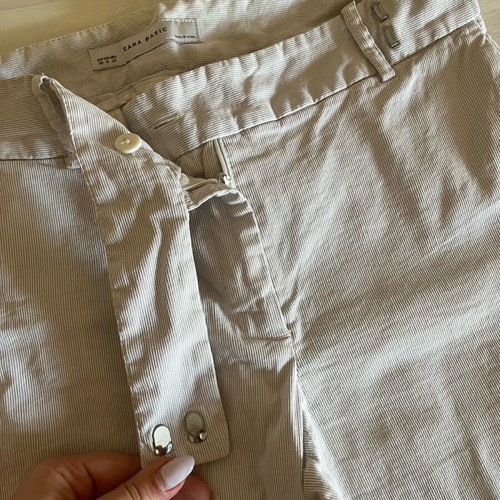 Zara Basic women's pants like new, size 38, grey-beige
