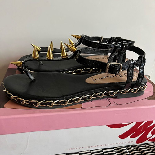 Jeffrey Campbell leather sandals size 39 with studs, like new