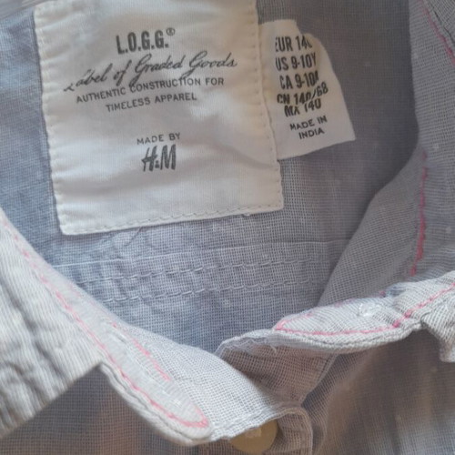 Πουκάμισο H&M για 9-10 ετών 140 εκ Cotton 100% Καινούργιο