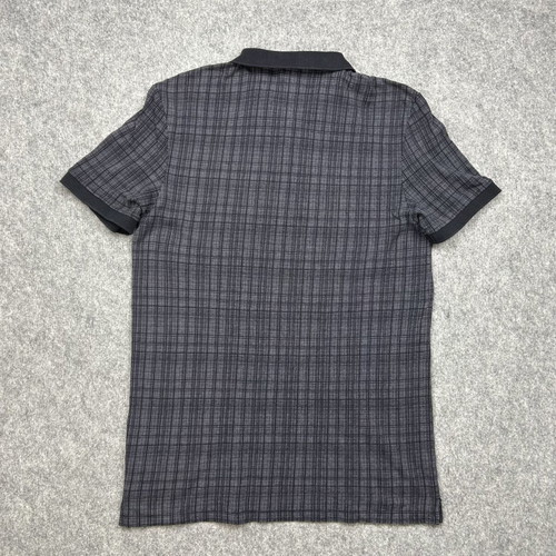 Calvin Klein CK Body Fit Polo shirt used, gray black checkered, size M