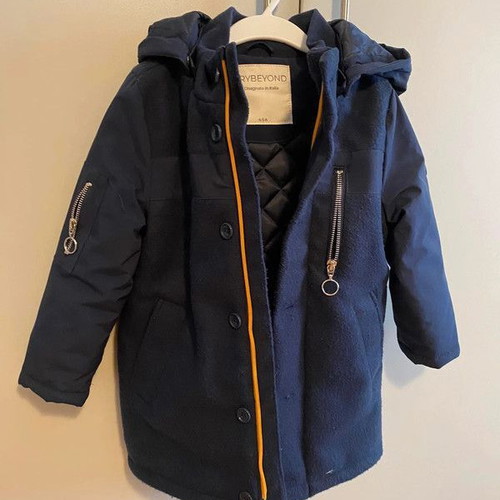 Boys' coat size 104 cm like new, blue, age 4 years