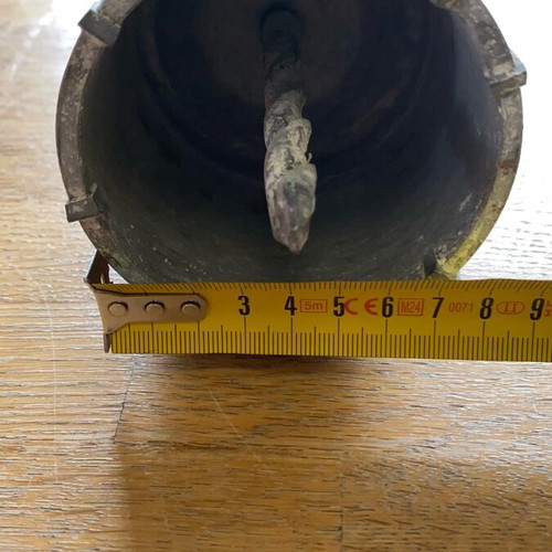 Hilti Φ80 hole saw used with SDS adapter for concrete