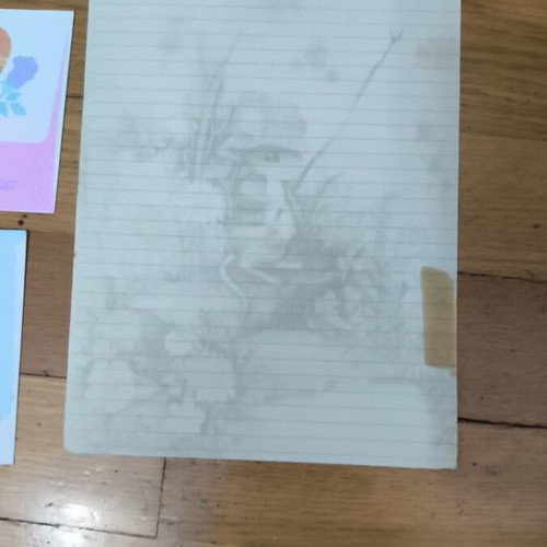Correspondence paper used with three envelopes and one sheet