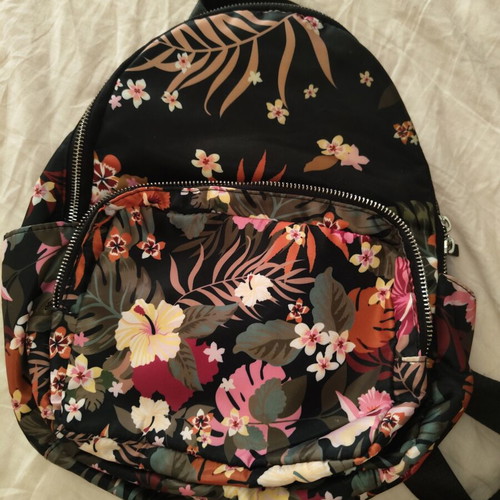 Parfois backpack with colorful flower design like new