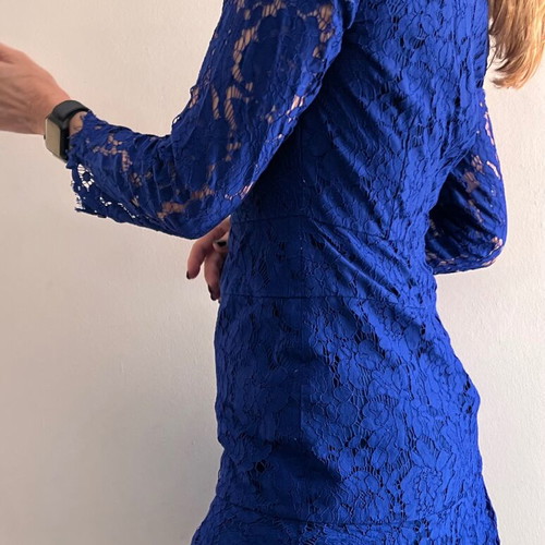 J.CREW dress like new, blue lace, size S