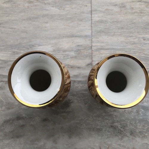 Twin vases used, 21cm height, set of 2 pieces