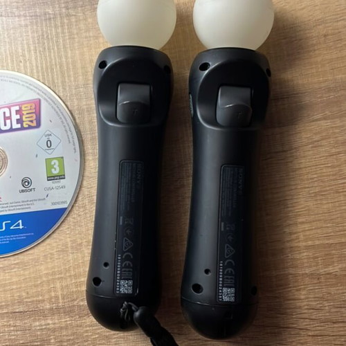 Just Dance 2019 game with 2 controllers