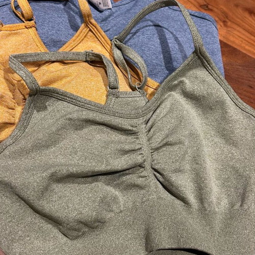 Sports tops new, pack of 3, two with padding, size S