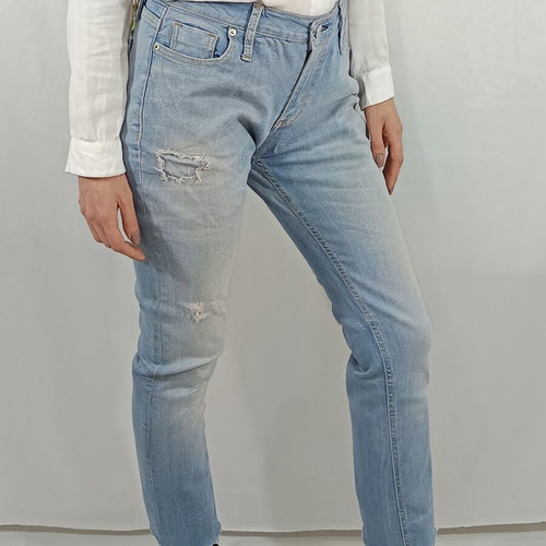 New Denim women’s high-waist skinny jeans used, light blue