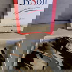  B-Soft Γυναικεία ανατομικά πέδιλα με λεπτό ψηλό τακούνι σε μαύρο χρώμα