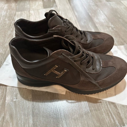 Hogan shoes brown suede like new, men's size 41.5