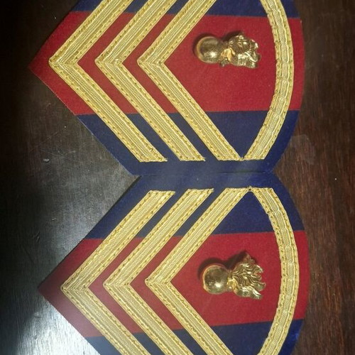 Velvet Vintage Sergeant Insignia like new with flames