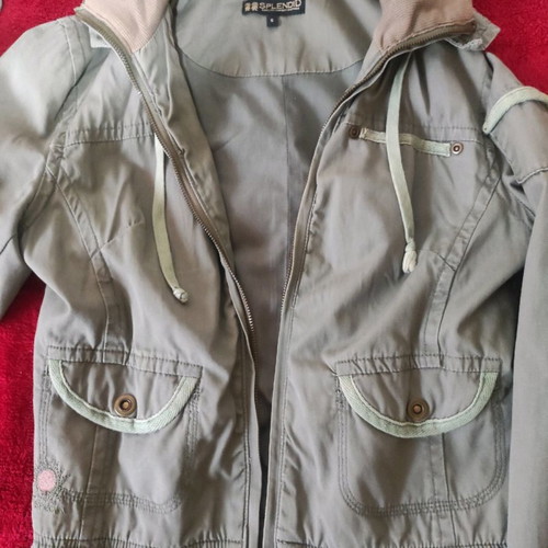Short army jacket size S Splendid green