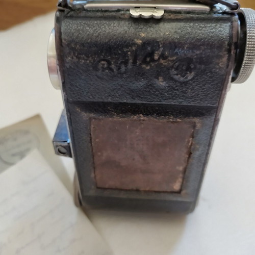 Balda folding camera with authentic 1940 WWII letter, used