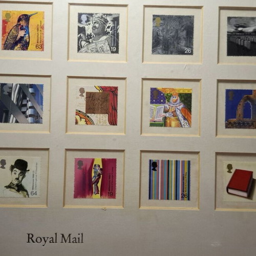 Framed Royal Mail Millennium Edition stamp collection like new