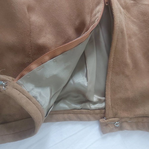 Castor skirt handmade like new, brown, sizes S and M