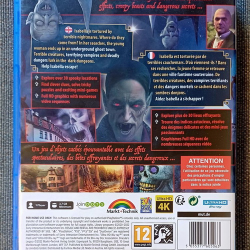 Dracula's Legacy PS5 used, excellent condition